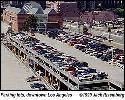 Parking lots, downtown Los Angeles